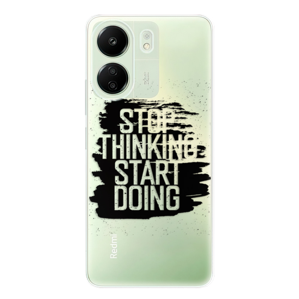 Odolné silikónové puzdro iSaprio - Start Doing - black - Xiaomi Redmi 13C