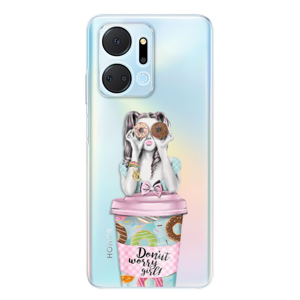 Odolné silikónové puzdro iSaprio - Donut Worry - Honor X7a