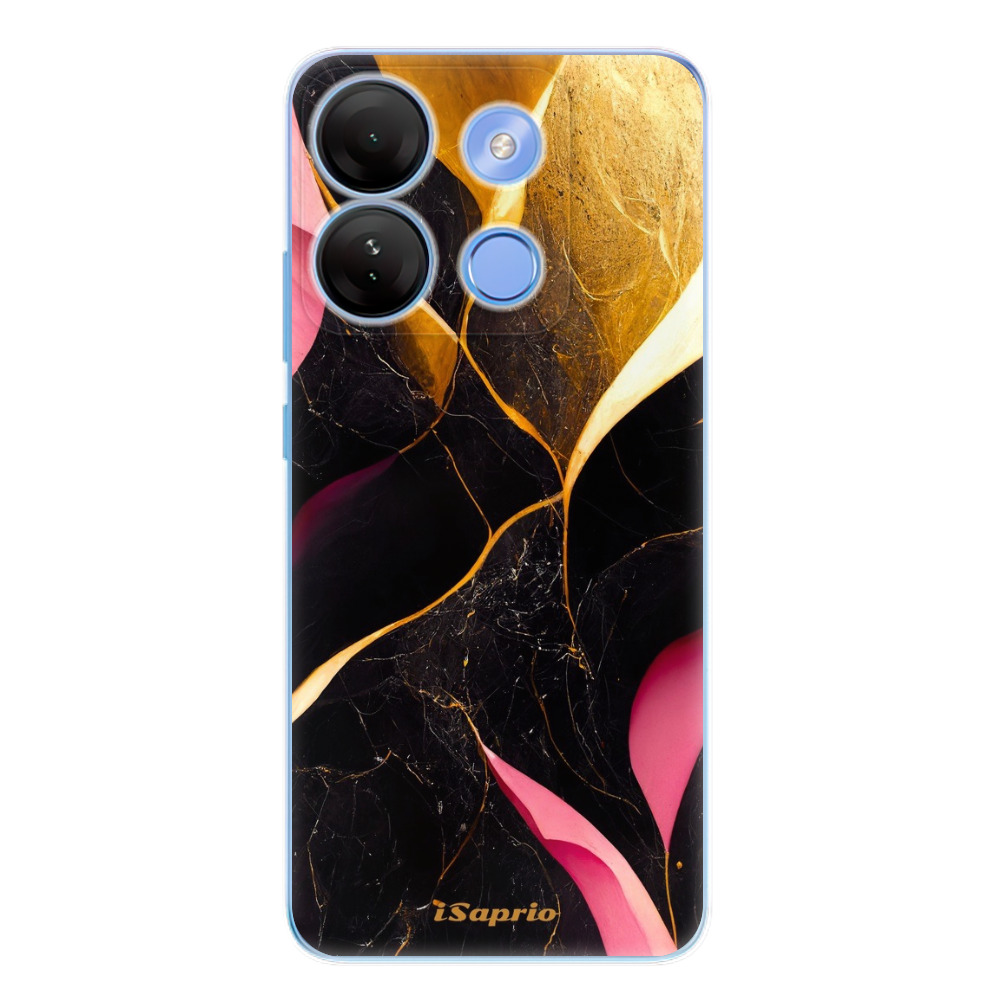 Odolné silikónové puzdro iSaprio - Gold Pink Marble - Infinix Smart 7