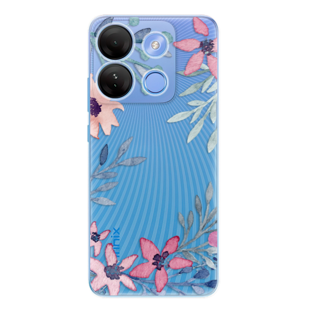 Odolné silikónové puzdro iSaprio - Leaves and Flowers - Infinix Smart 7