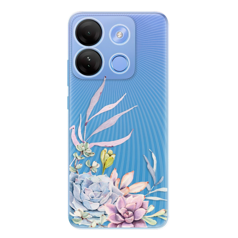 Odolné silikónové puzdro iSaprio - Succulent 01 - Infinix Smart 7