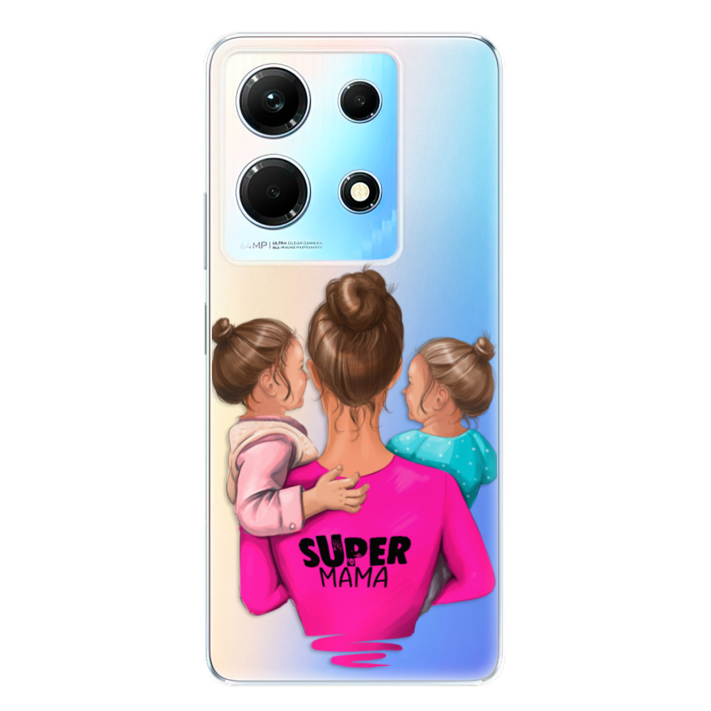 Odolné silikónové puzdro iSaprio - Super Mama - Two Girls - Infinix Note 30