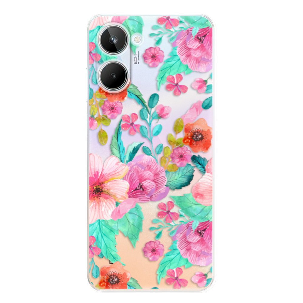 Odolné silikónové puzdro iSaprio - Flower Pattern 01 - Realme 10