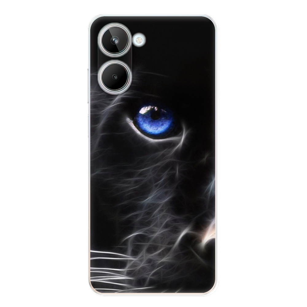Odolné silikónové puzdro iSaprio - Black Puma - Realme 10