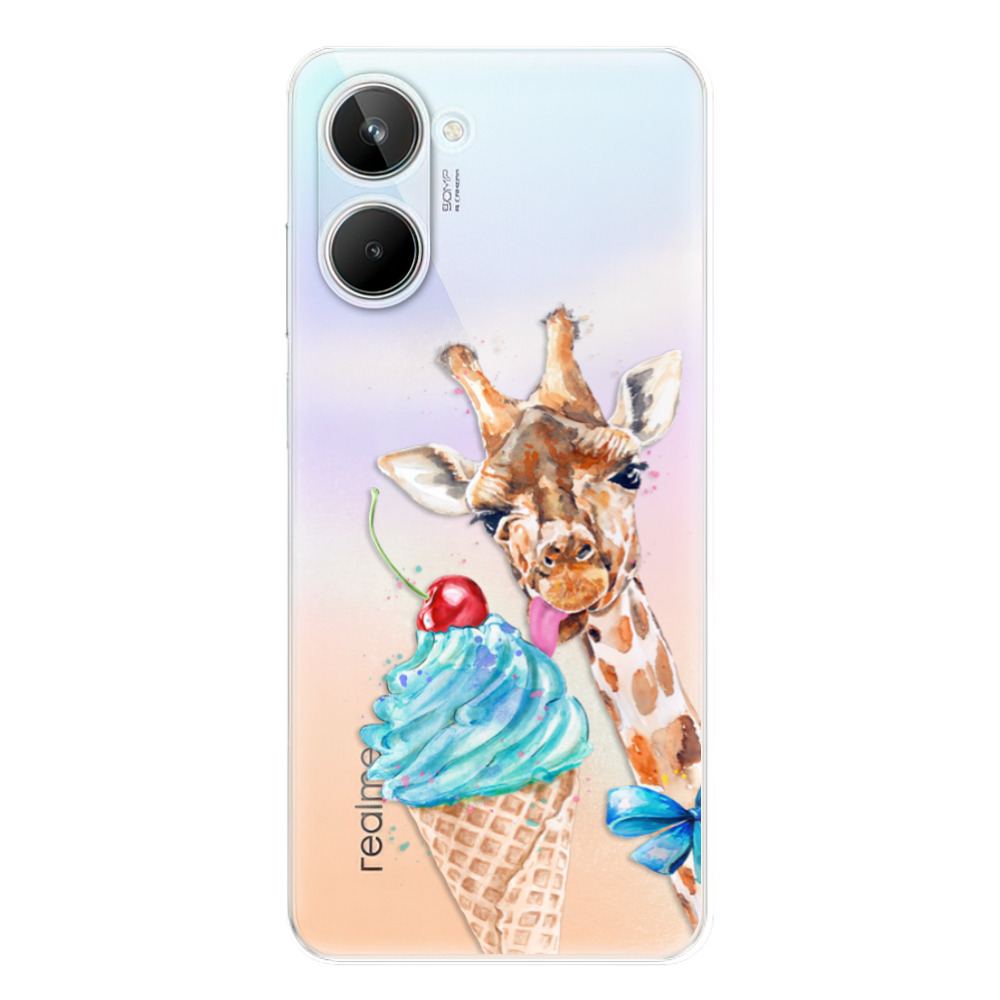 Odolné silikónové puzdro iSaprio - Love Ice-Cream - Realme 10