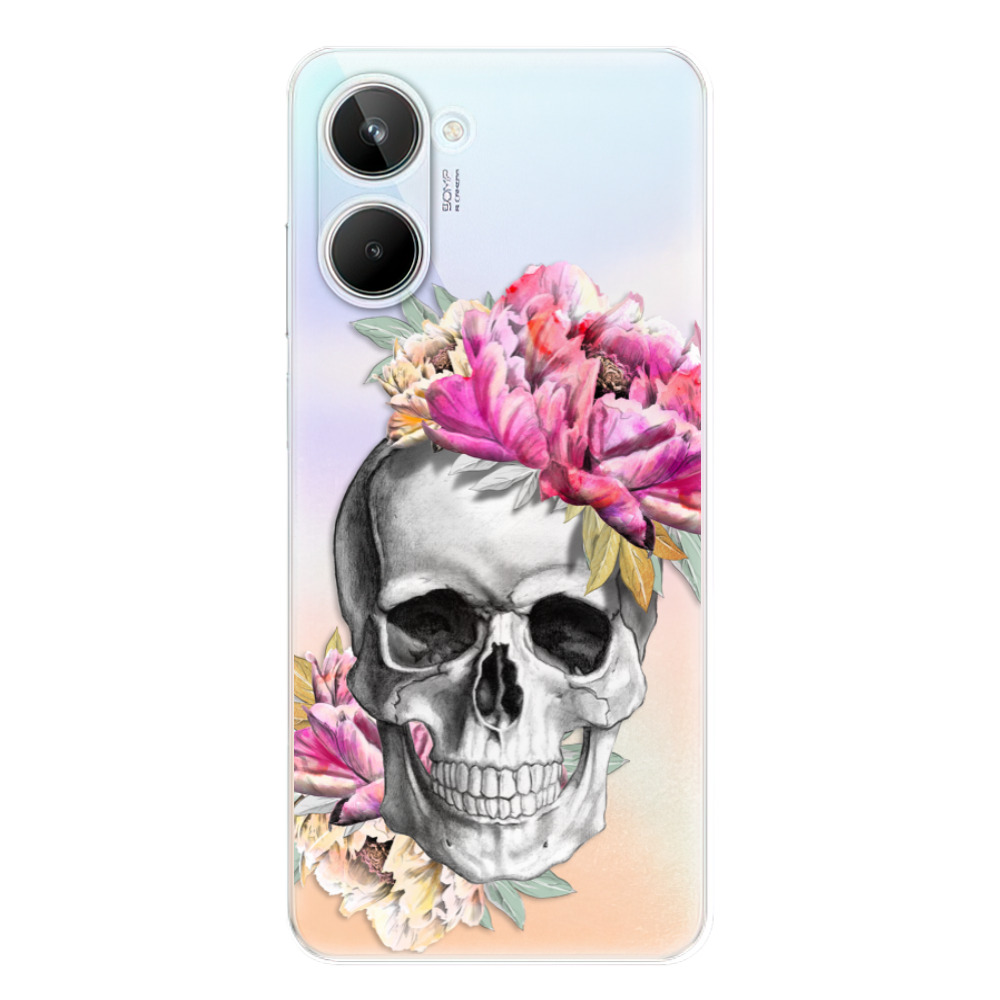 Odolné silikónové puzdro iSaprio - Pretty Skull - Realme 10