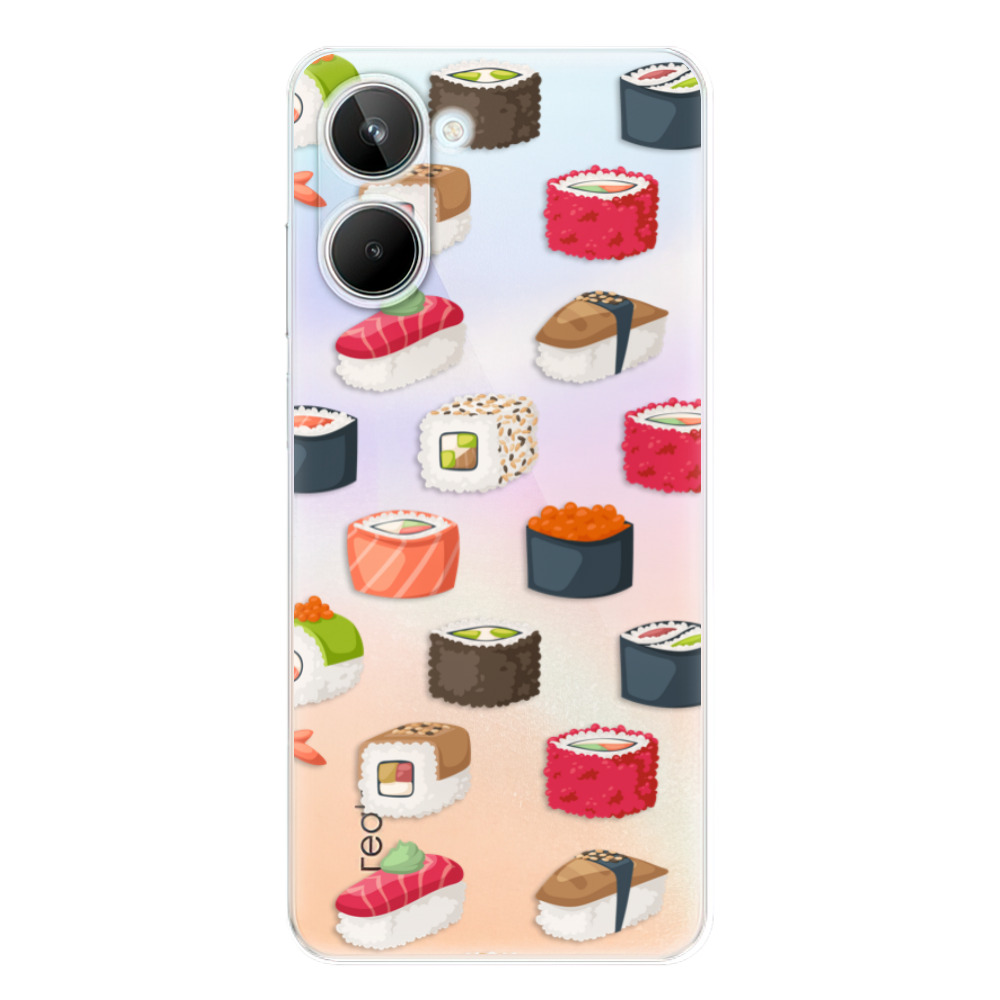 Odolné silikónové puzdro iSaprio - Sushi Pattern - Realme 10
