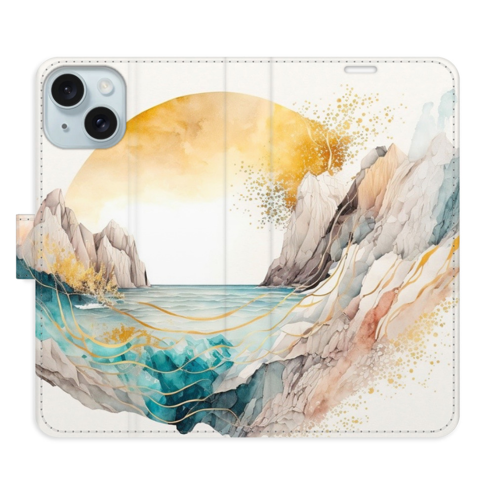 Flipové puzdro iSaprio - Winter in the Mountains - iPhone 15 Plus