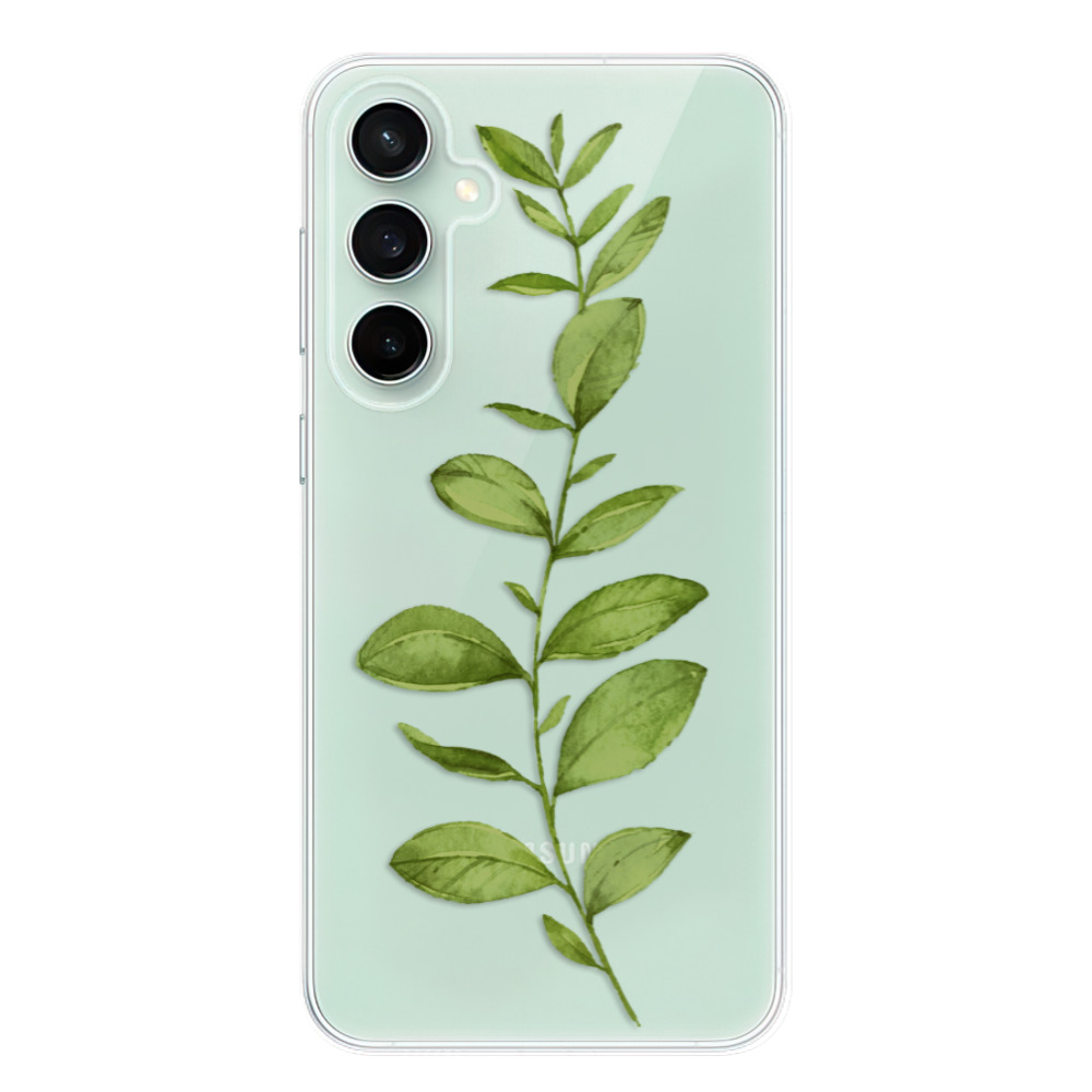 Odolné silikónové puzdro iSaprio - Green Plant 01 - Samsung Galaxy S23 FE