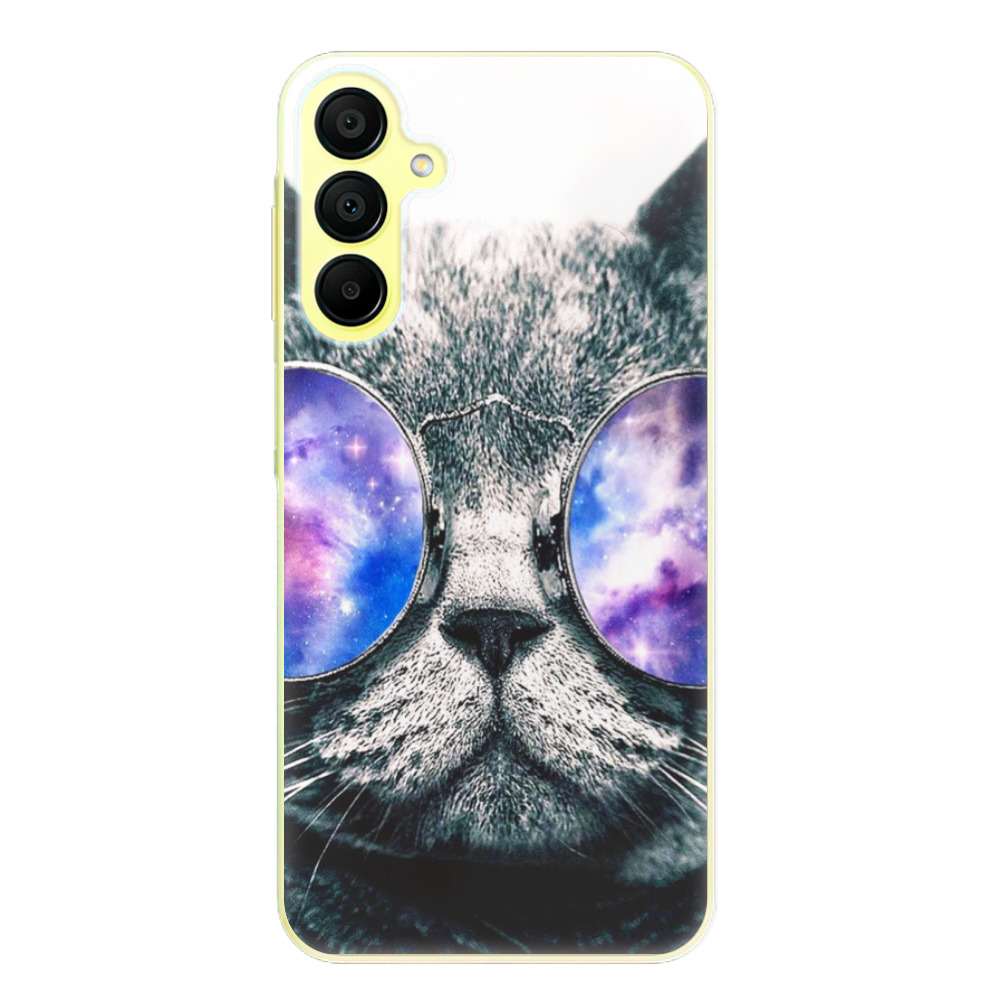 Odolné silikónové puzdro iSaprio - Galaxy Cat - Samsung Galaxy A15 / A15 5G
