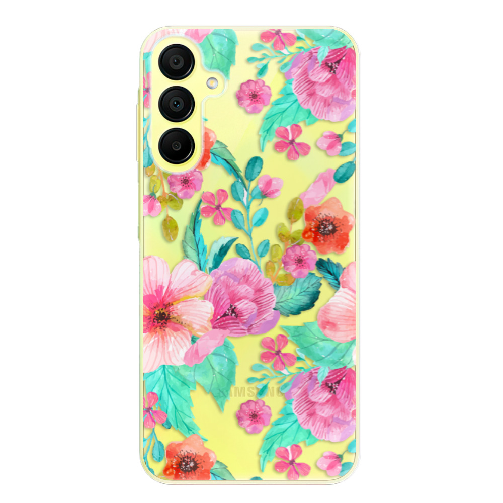 Odolné silikónové puzdro iSaprio - Flower Pattern 01 - Samsung Galaxy A15 / A15 5G