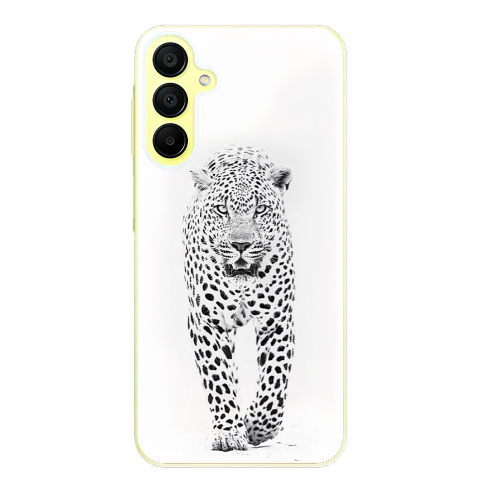 Odolné silikónové puzdro iSaprio - White Jaguar - Samsung Galaxy A15 / A15 5G