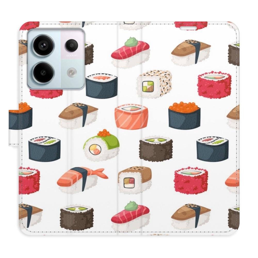 Flipové puzdro iSaprio - Sushi Pattern 02 - Xiaomi Redmi Note 13 Pro 5G / Poco X6 5G