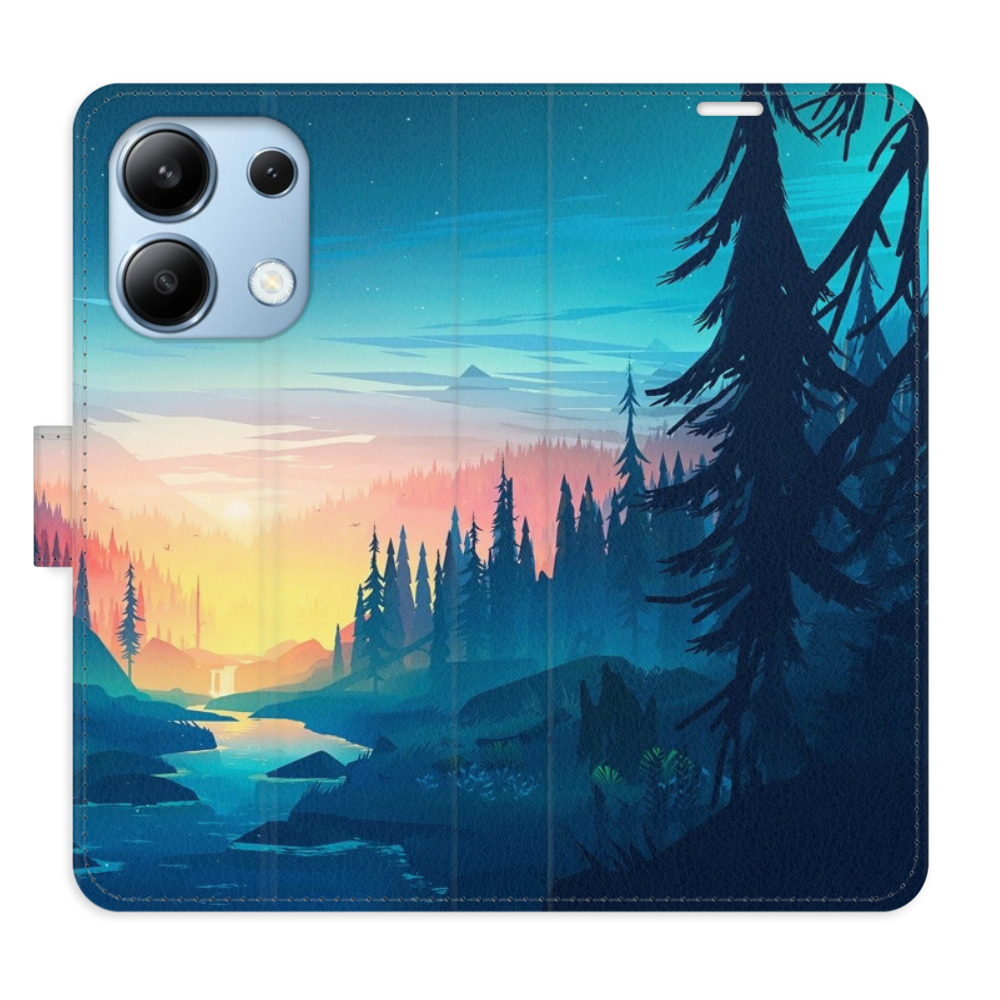 Flipové puzdro iSaprio - Magical Landscape - Xiaomi Redmi Note 13