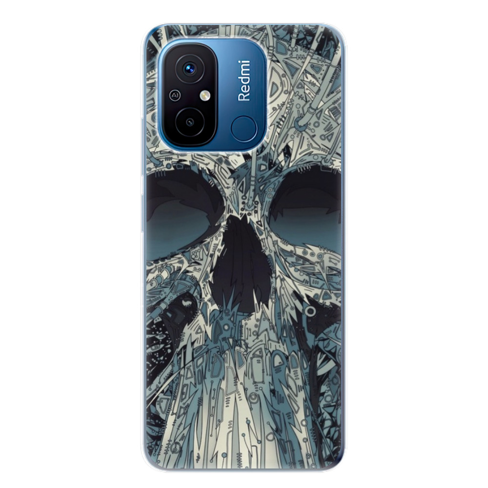 Odolné silikónové puzdro iSaprio - Abstract Skull - Xiaomi Redmi 12C