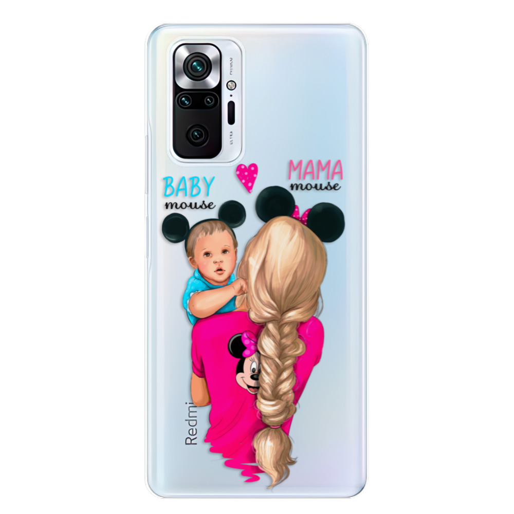 Odolné silikónové puzdro iSaprio - Mama Mouse Blonde and Boy - Xiaomi Redmi Note 10 Pro