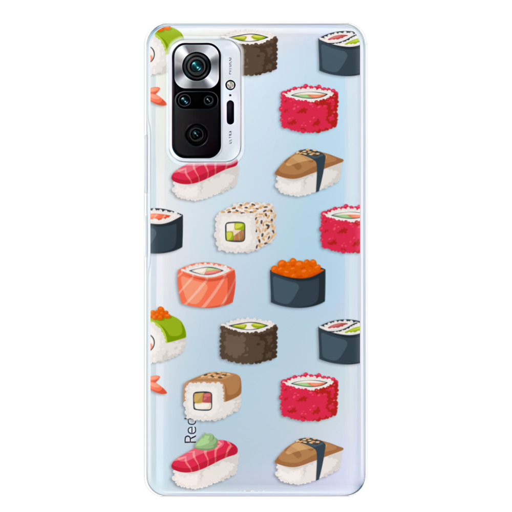 Odolné silikónové puzdro iSaprio - Sushi Pattern - Xiaomi Redmi Note 10 Pro
