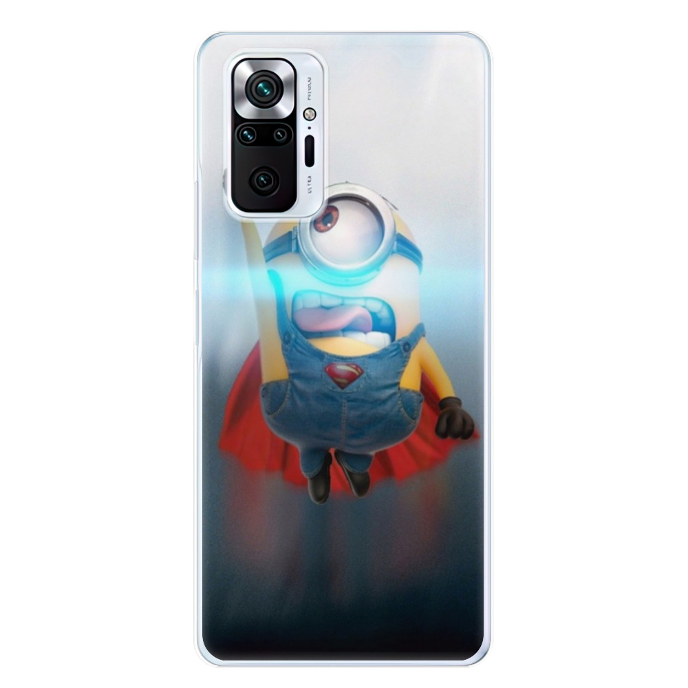 Odolné silikónové puzdro iSaprio - Mimons Superman 02 - Xiaomi Redmi Note 10 Pro