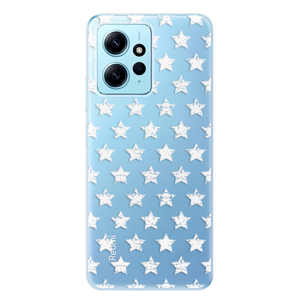 Odolné silikónové puzdro iSaprio - Stars Pattern - white - Xiaomi Redmi Note 12 5G