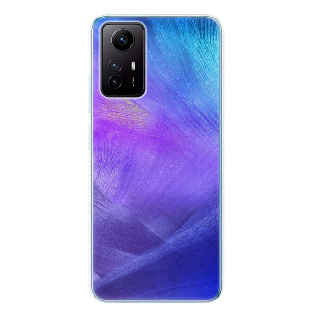 Odolné silikónové puzdro iSaprio - Purple Feathers - Xiaomi Redmi Note 12S
