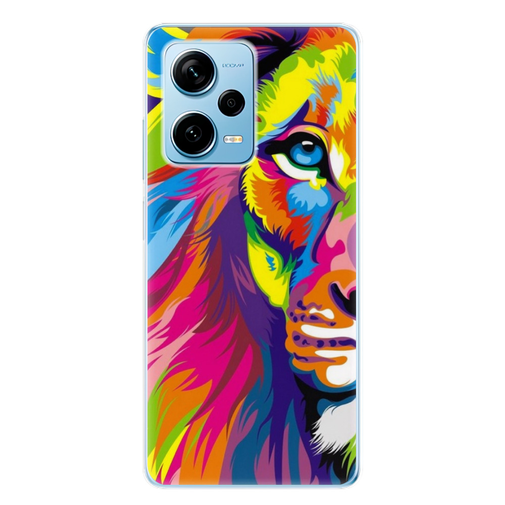 Odolné silikónové puzdro iSaprio - Rainbow Lion - Xiaomi Redmi Note 12 Pro 5G / Poco X5 Pro 5G