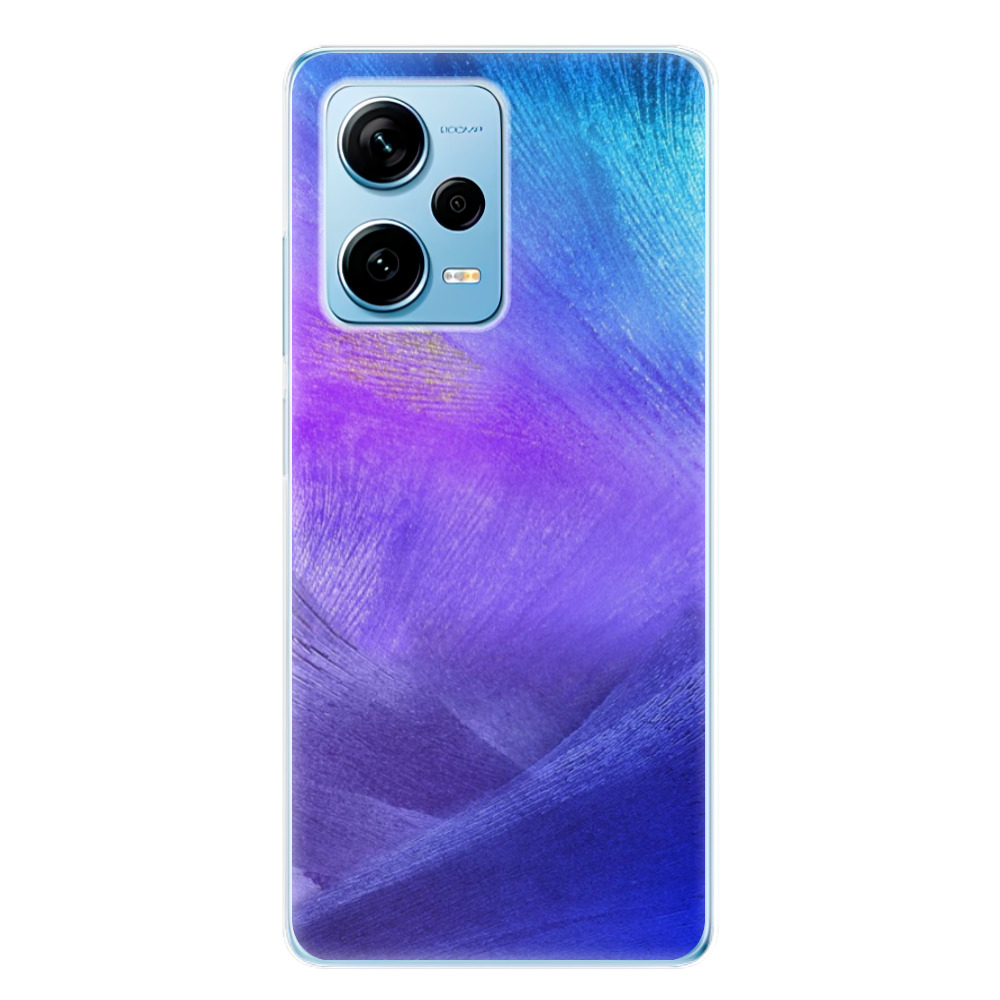 Odolné silikónové puzdro iSaprio - Purple Feathers - Xiaomi Redmi Note 12 Pro 5G / Poco X5 Pro 5G