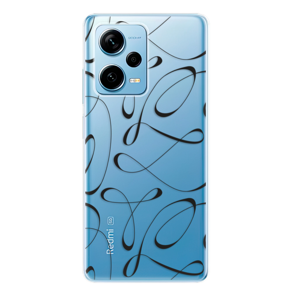 Odolné silikónové puzdro iSaprio - Fancy - black - Xiaomi Redmi Note 12 Pro+ 5G