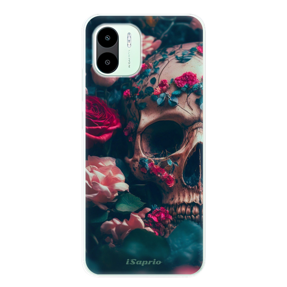 Odolné silikónové puzdro iSaprio - Skull in Roses - Xiaomi Redmi A1 / A2