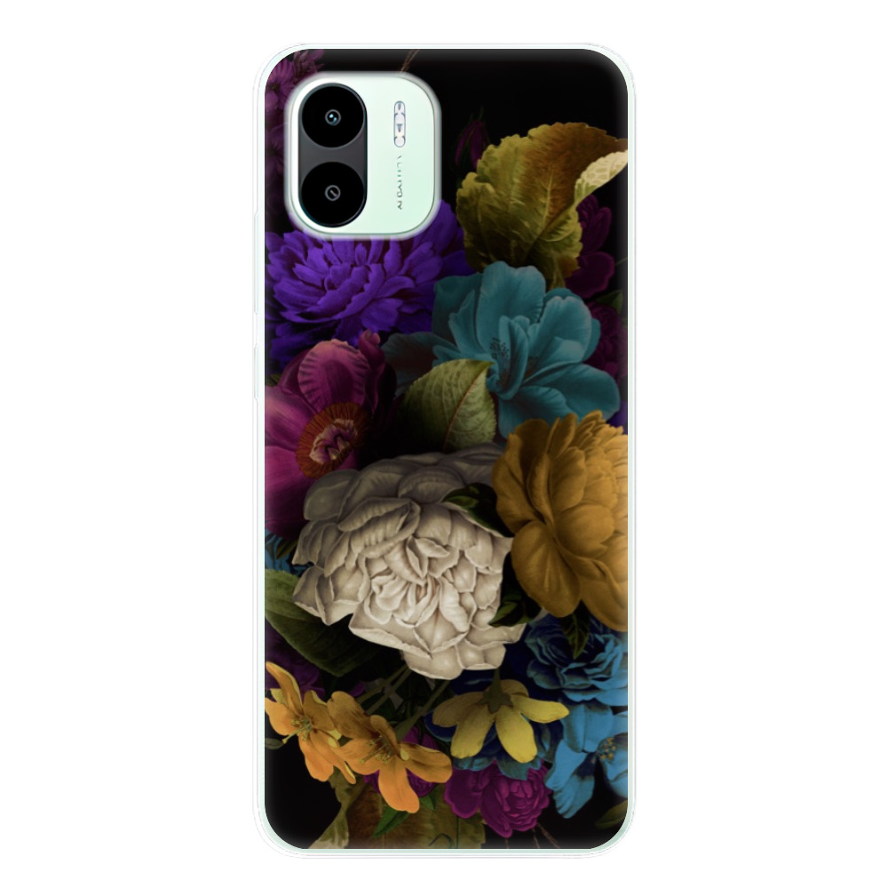 Odolné silikónové puzdro iSaprio - Dark Flowers - Xiaomi Redmi A1 / A2