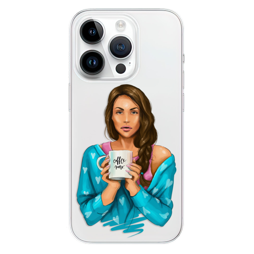 Odolné silikónové puzdro iSaprio - Coffe Now - Brunette - iPhone 15 Pro