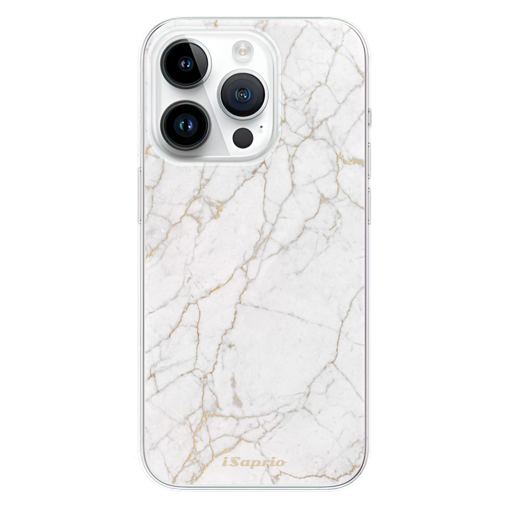 Odolné silikónové puzdro iSaprio - GoldMarble 13 - iPhone 15 Pro