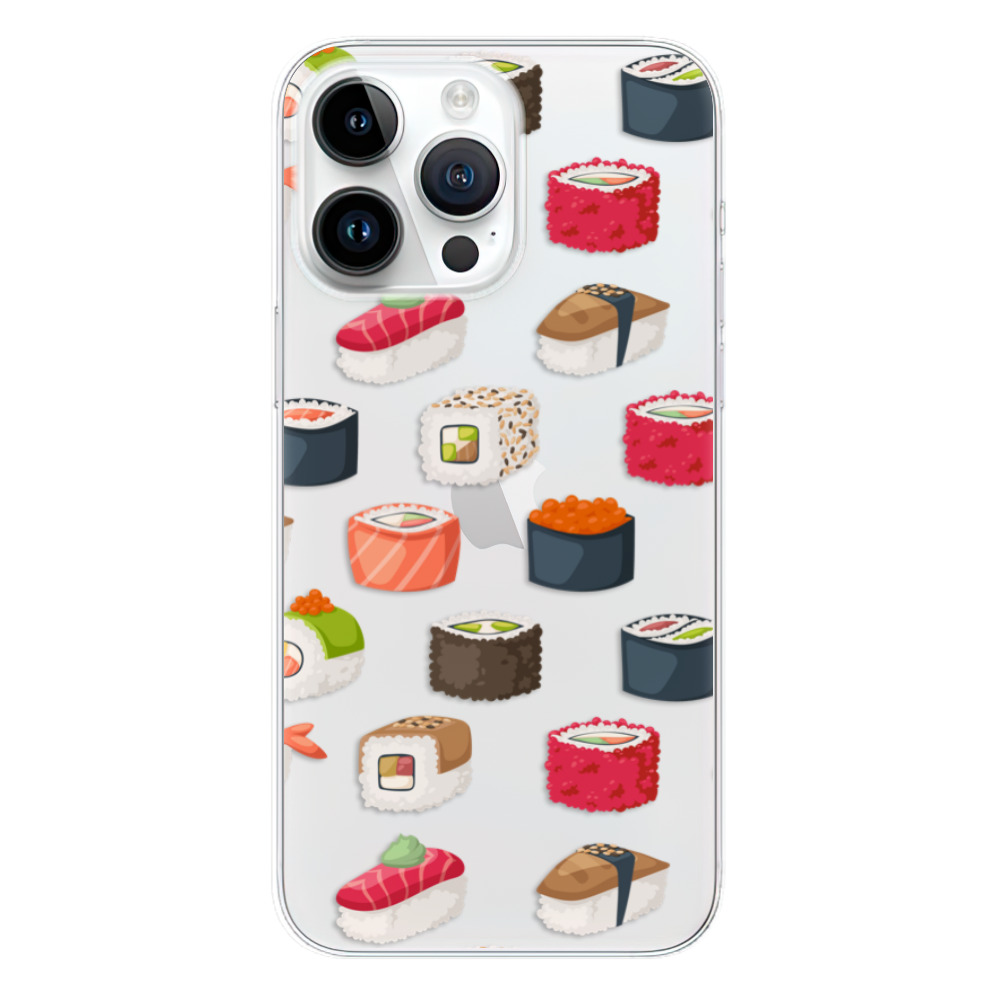 Odolné silikónové puzdro iSaprio - Sushi Pattern - iPhone 15 Pro Max