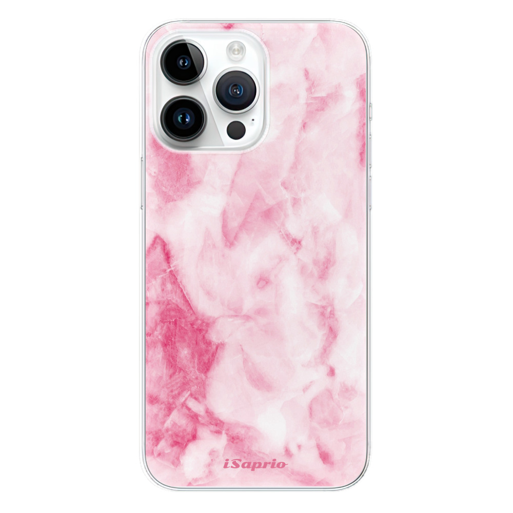 Odolné silikónové puzdro iSaprio - RoseMarble 16 - iPhone 15 Pro Max