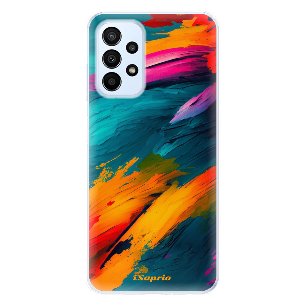 Odolné silikónové puzdro iSaprio - Blue Paint - Samsung Galaxy A23 / A23 5G