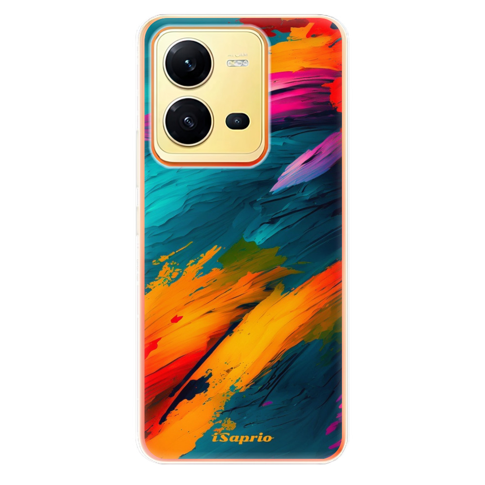 Odolné silikónové puzdro iSaprio - Blue Paint - Vivo X80 Lite 5G