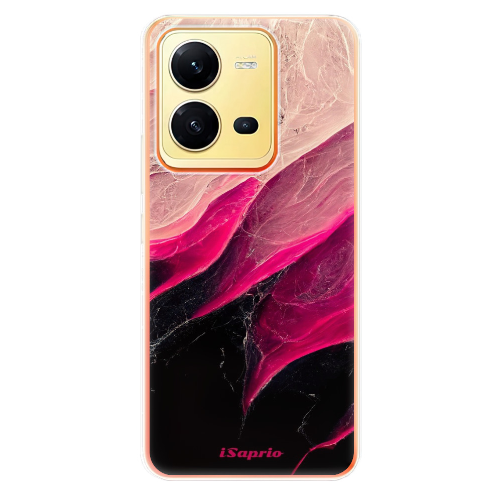 Odolné silikónové puzdro iSaprio - Black and Pink - Vivo X80 Lite 5G