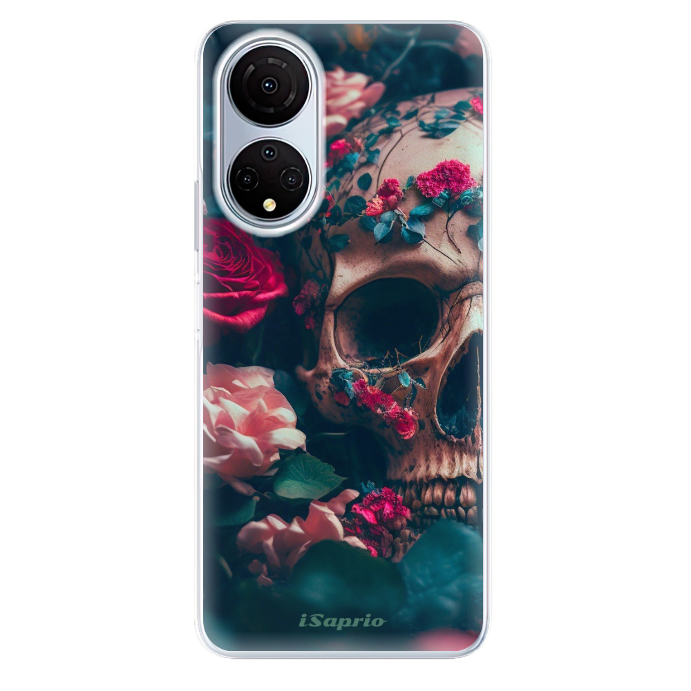 Odolné silikónové puzdro iSaprio - Skull in Roses - Honor X7