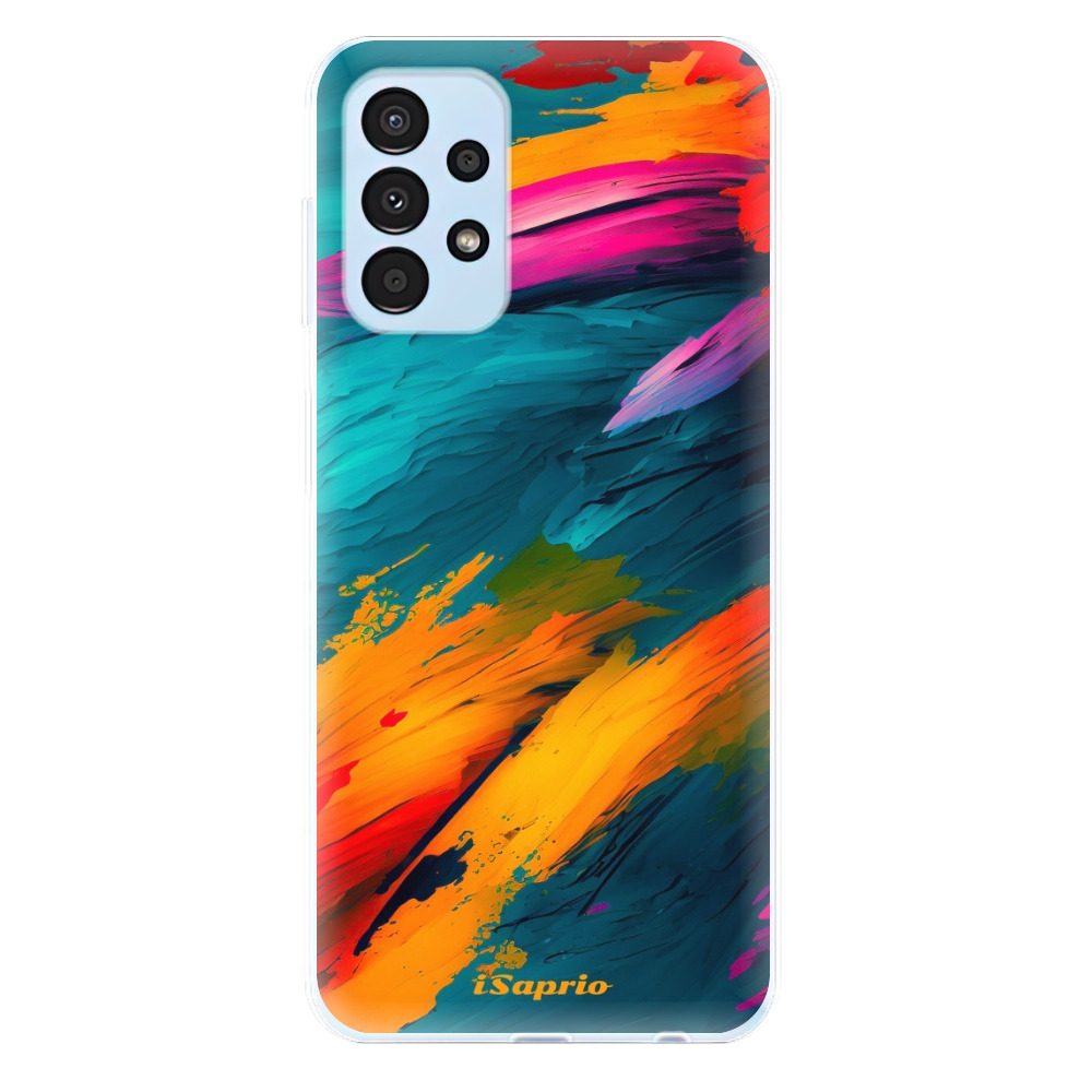 Odolné silikónové puzdro iSaprio - Blue Paint - Samsung Galaxy A13