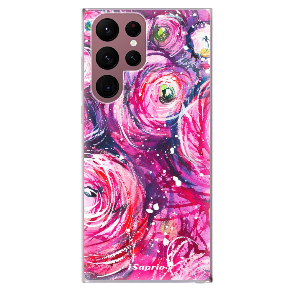 Odolné silikónové puzdro iSaprio - Pink Bouquet - Samsung Galaxy S22 Ultra 5G