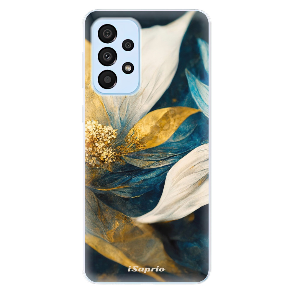 Odolné silikónové puzdro iSaprio - Gold Petals - Samsung Galaxy A33 5G