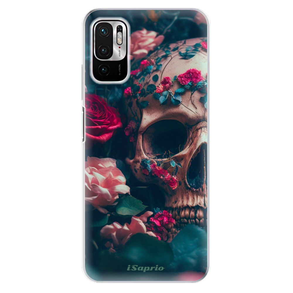 Odolné silikónové puzdro iSaprio - Skull in Roses - Xiaomi Redmi Note 10 5G