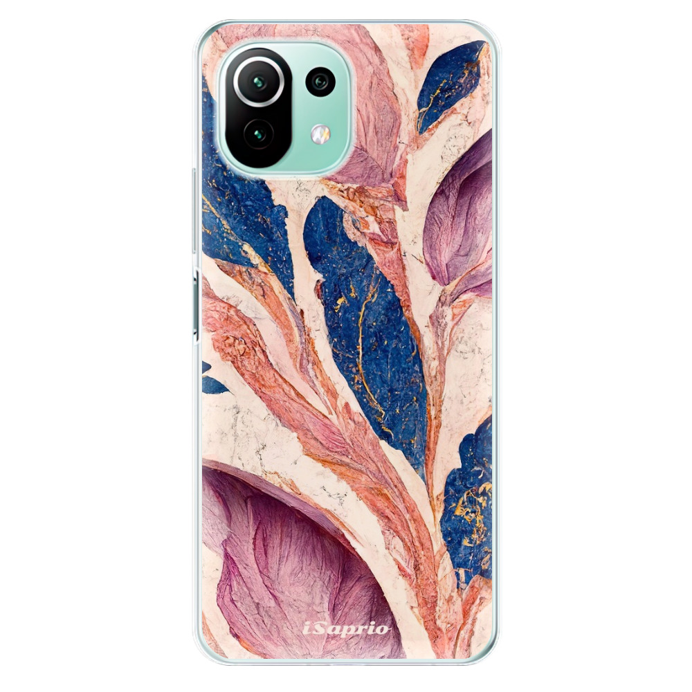 Odolné silikónové puzdro iSaprio - Purple Leaves - Xiaomi Mi 11 Lite