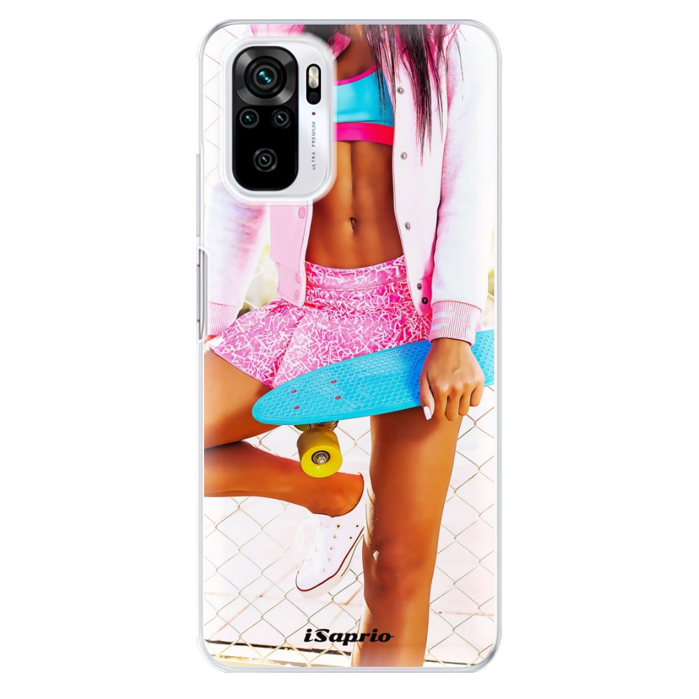Odolné silikónové puzdro iSaprio - Skate girl 01 - Xiaomi Redmi Note 10 / Note 10S