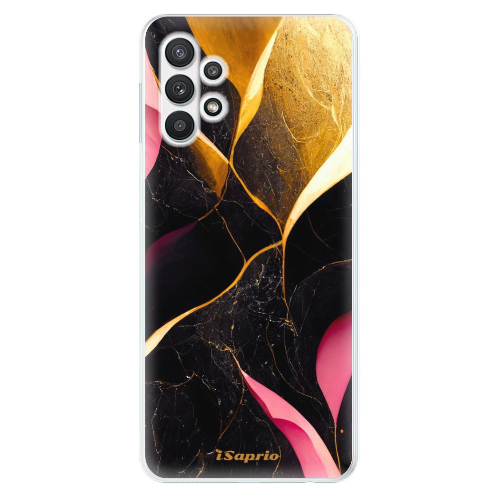 Odolné silikónové puzdro iSaprio - Gold Pink Marble - Samsung Galaxy A32