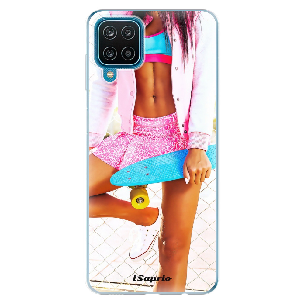 Odolné silikónové puzdro iSaprio - Skate girl 01 - Samsung Galaxy A12