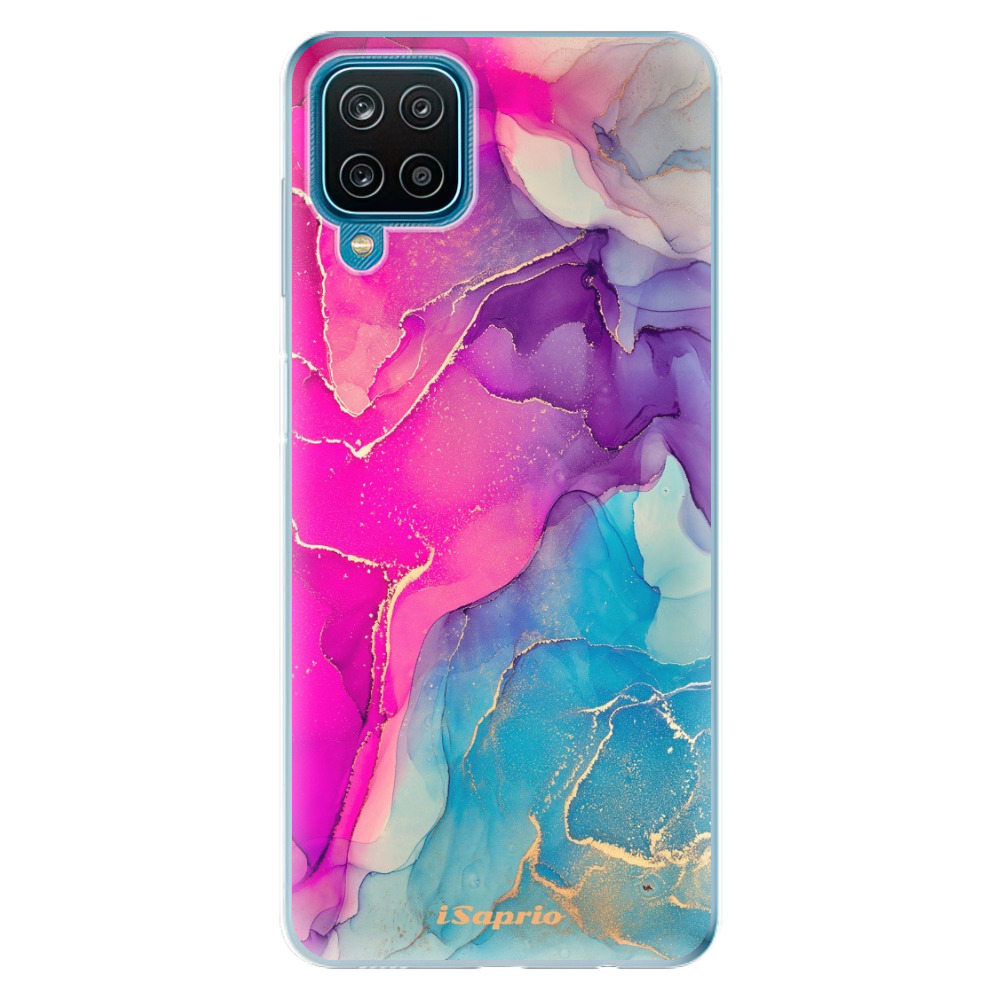 Odolné silikónové puzdro iSaprio - Purple Ink - Samsung Galaxy A12