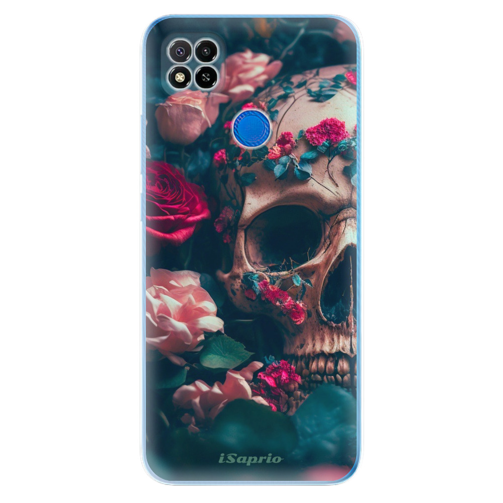 Odolné silikónové puzdro iSaprio - Skull in Roses - Xiaomi Redmi 9C