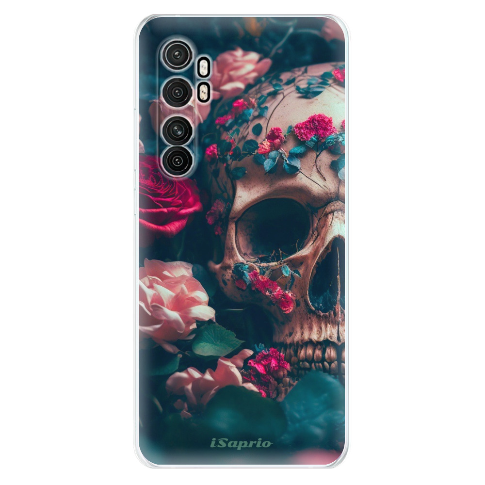 Odolné silikónové puzdro iSaprio - Skull in Roses - Xiaomi Mi Note 10 Lite