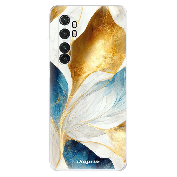 Odolné silikónové puzdro iSaprio - Blue Leaves - Xiaomi Mi Note 10 Lite