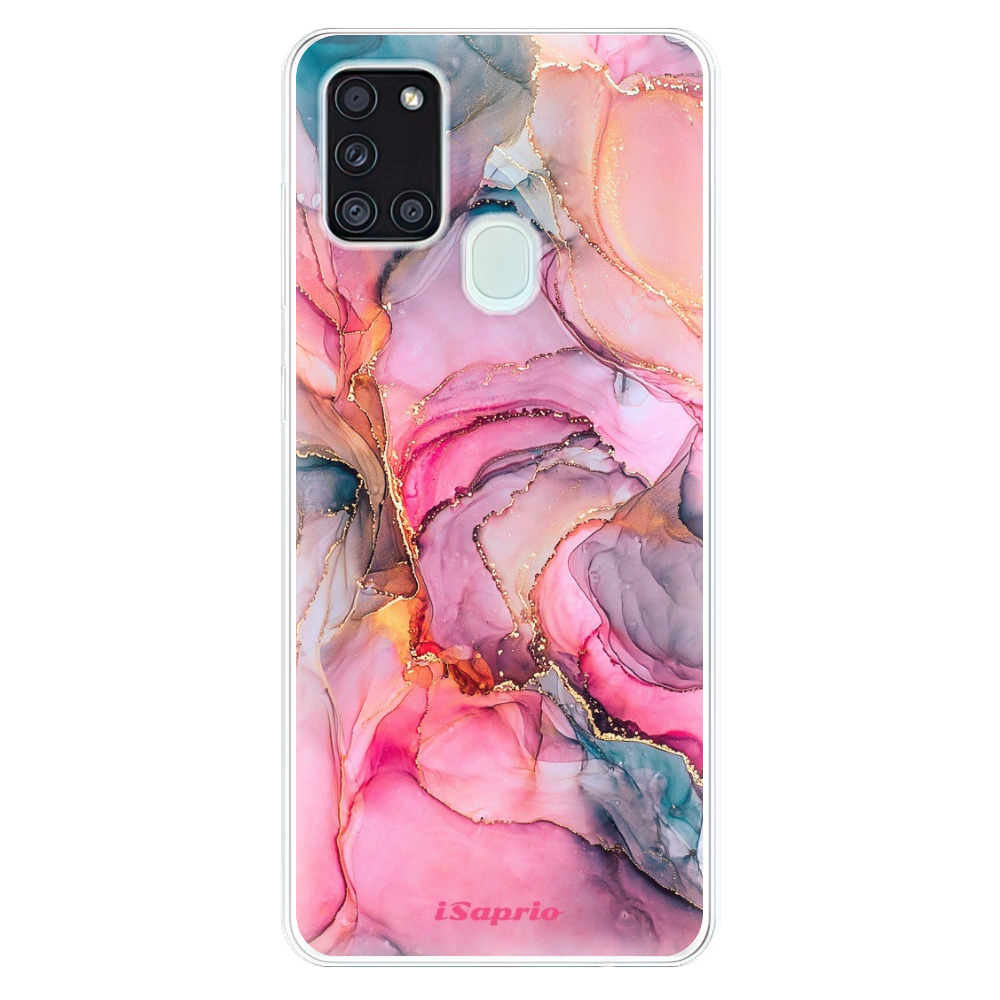 Odolné silikónové puzdro iSaprio - Golden Pastel - Samsung Galaxy A21s